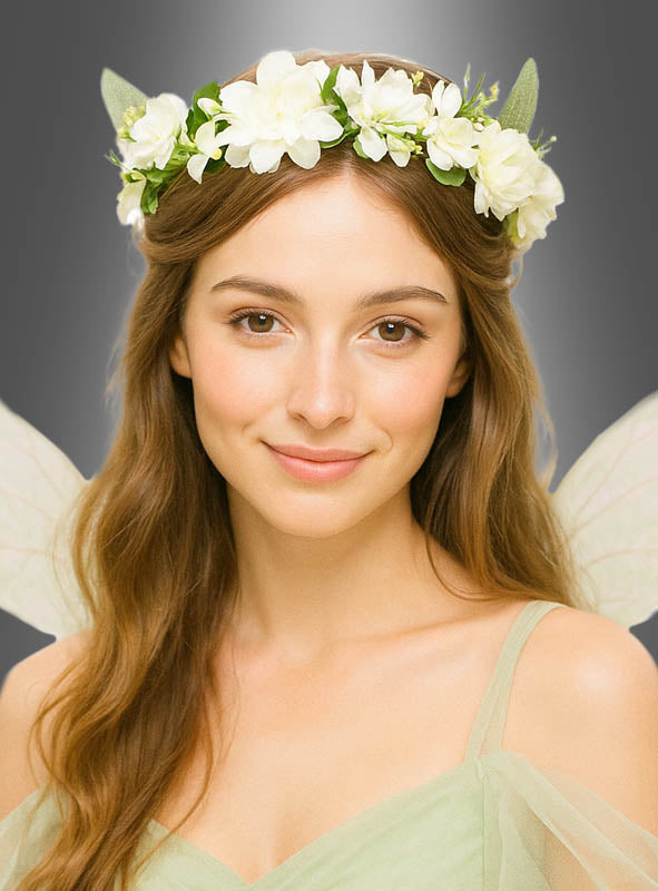Weißer Blumen Haarschmuck für Damen