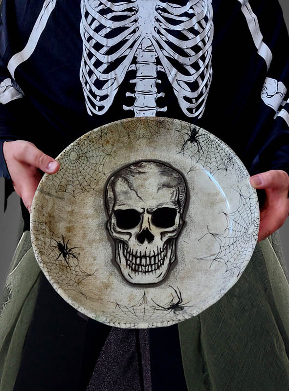 Totenkopf Schale für Halloween Snacks