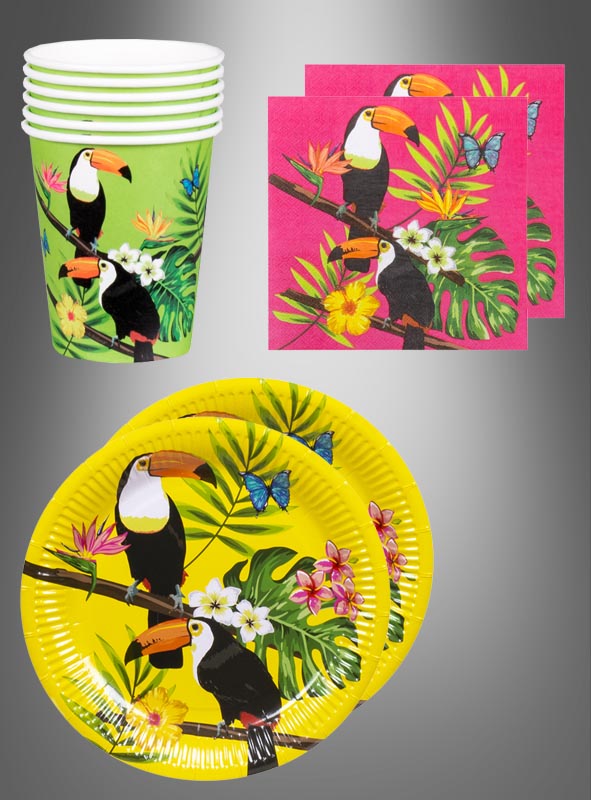 Sommerparty Pappgeschirr Set